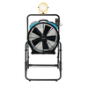 XPower FA-420K6 18  'kit de ventilador de refrigeração móvel com holofotes LED, carrinho
